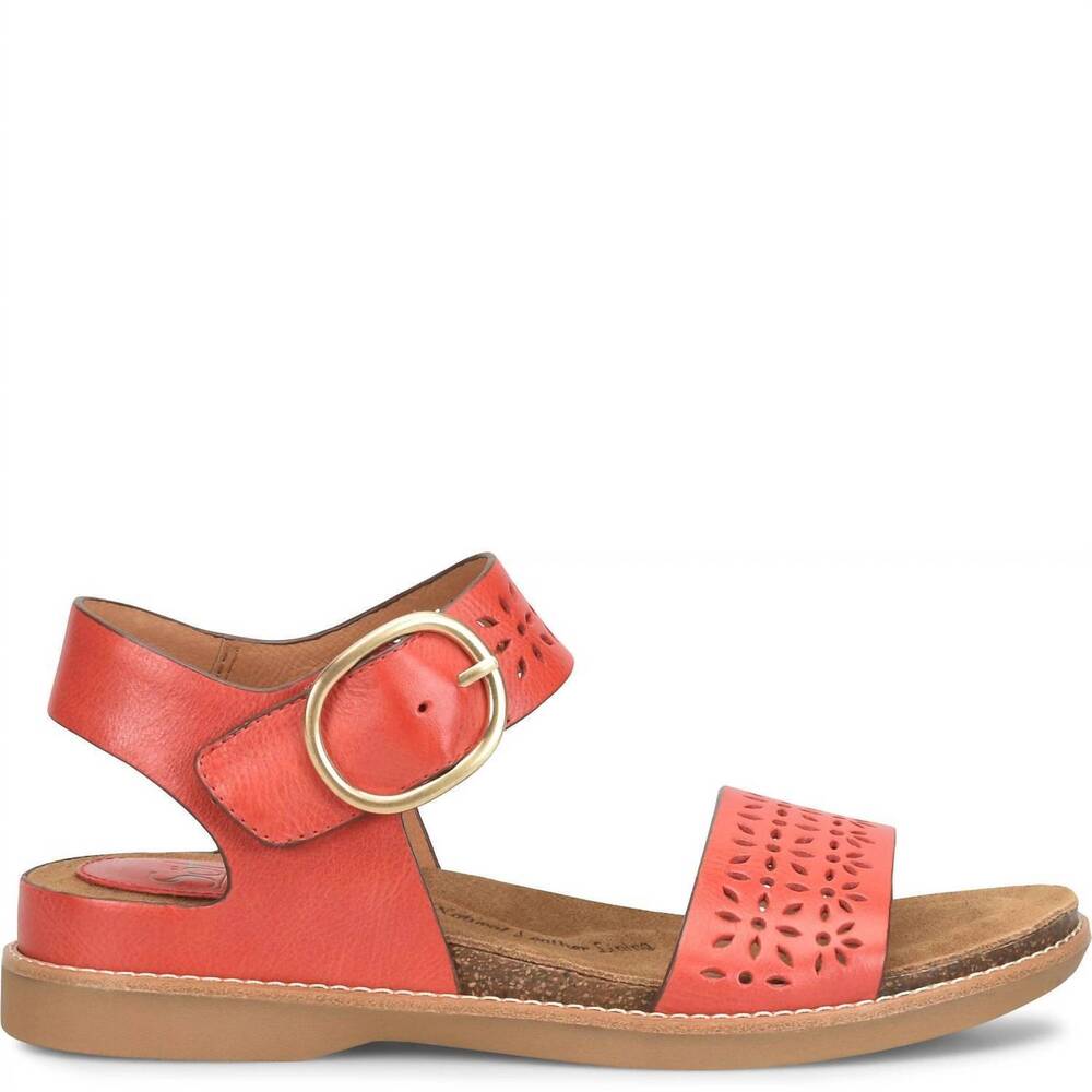 NEW SOFFT women's bali shoe in red coral